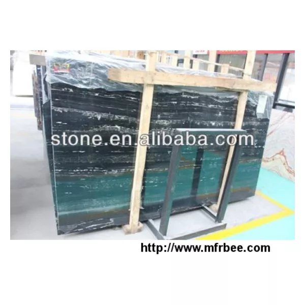 Silvery Dragon Black Marble Slab