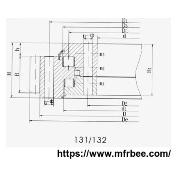 Three-Row Roller Slewing Ring With External Gear