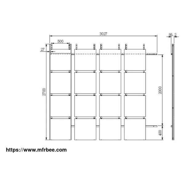 W4 Flexible Wall Display Rack