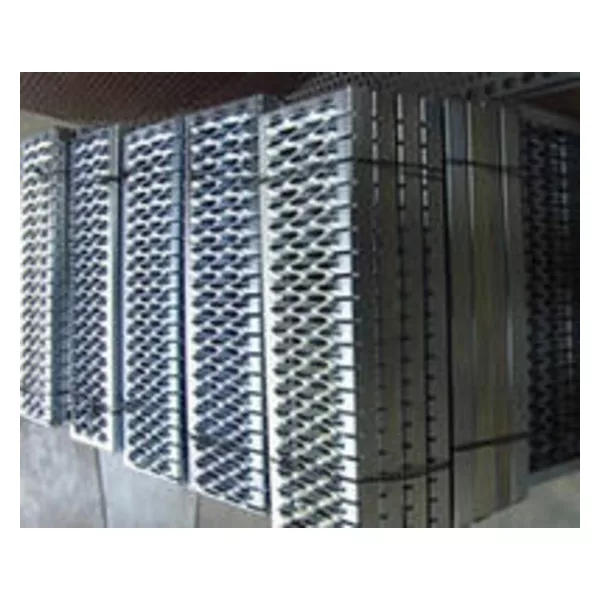 Diamond safety grating stair treads make step safe