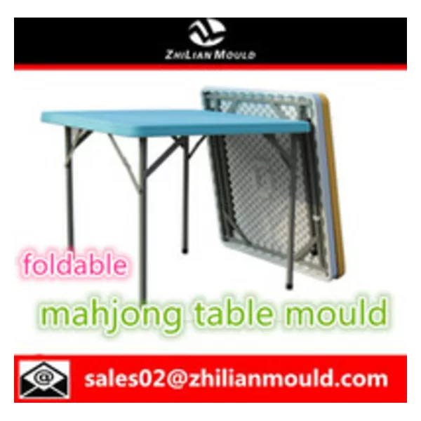 2015 new design foldable plastic mahjong table mould manufacturer