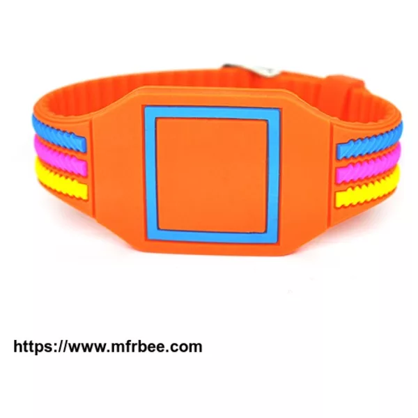 RFID silicone wristband (watch band clasps,Product model:ZT-MY-160827-03)