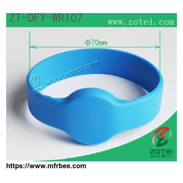 RFID round silicone wristband (Φ70MM, Product model: ZT-DFY-WRI07)