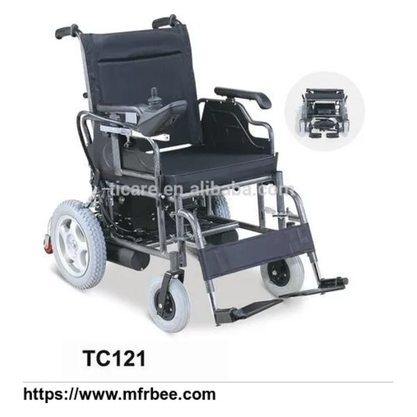 Electric Wheelchair With Foldable Backrest