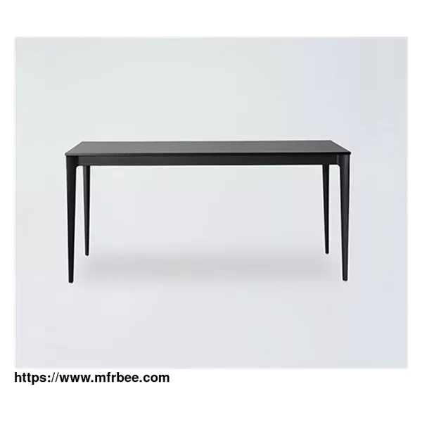 DT5 Black Rectangle Wooden Table Rubberwood