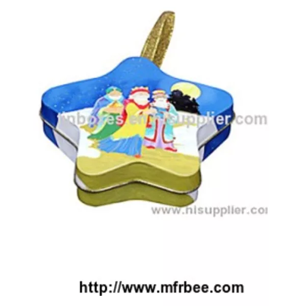 F06003 Star Shape Tin Box