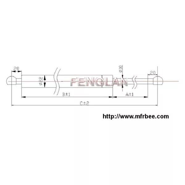 FENGLAN 10MM STRUTS GAS SPRING
