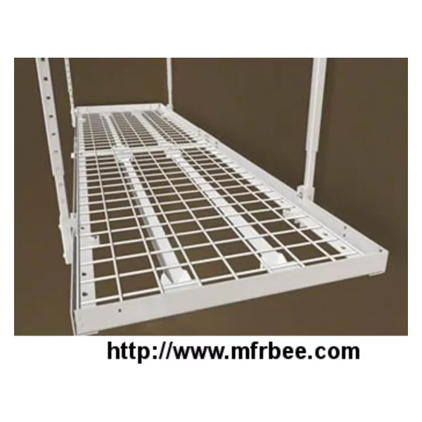 Overhead storage racks have superior loading capacity