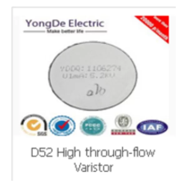 D52 High through-flow Varistor