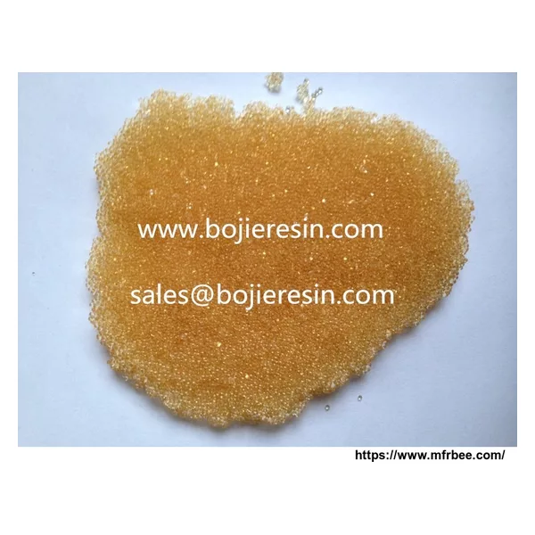 Ion exchange resin for ultrapure water production
