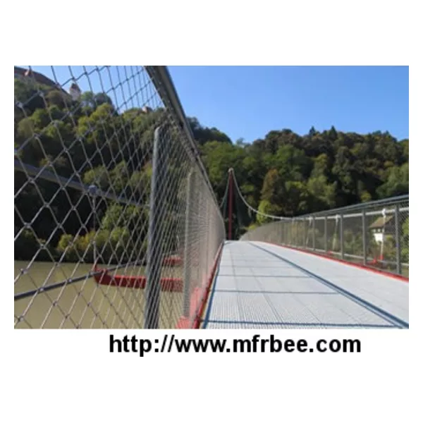 Steel Mesh Balustrade for Bridge, Path and Stairs