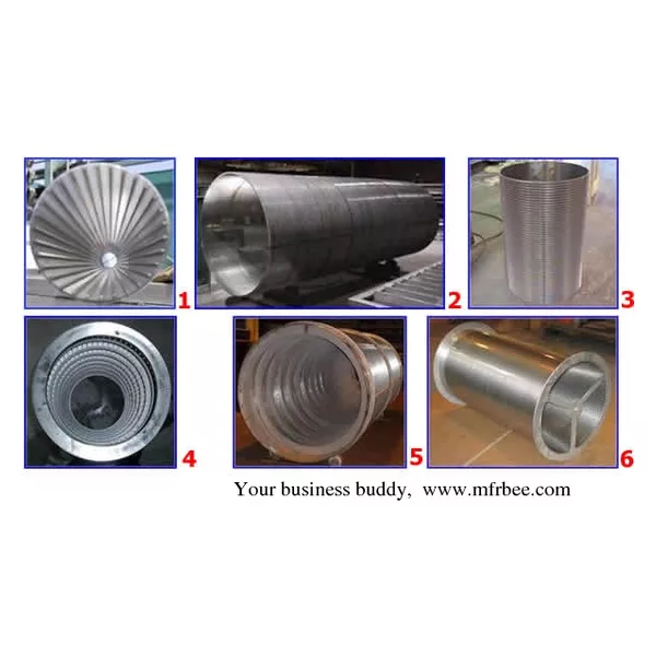 Welded wedge wire screens are made in panel