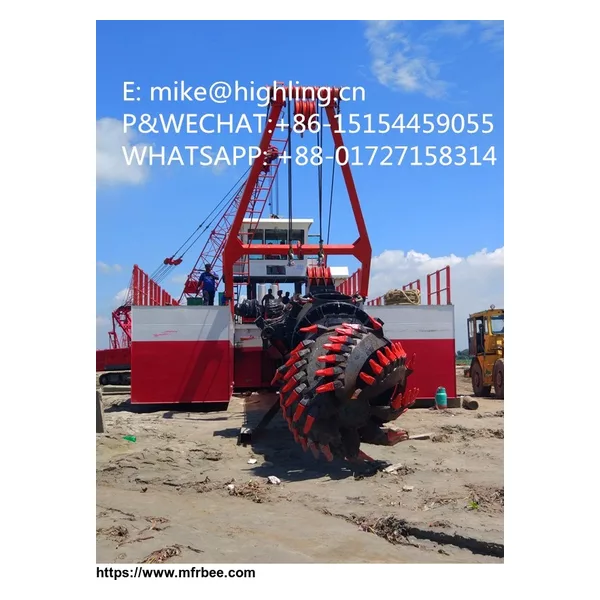 18 inch River digging sand dredger, detailing hopper dredger